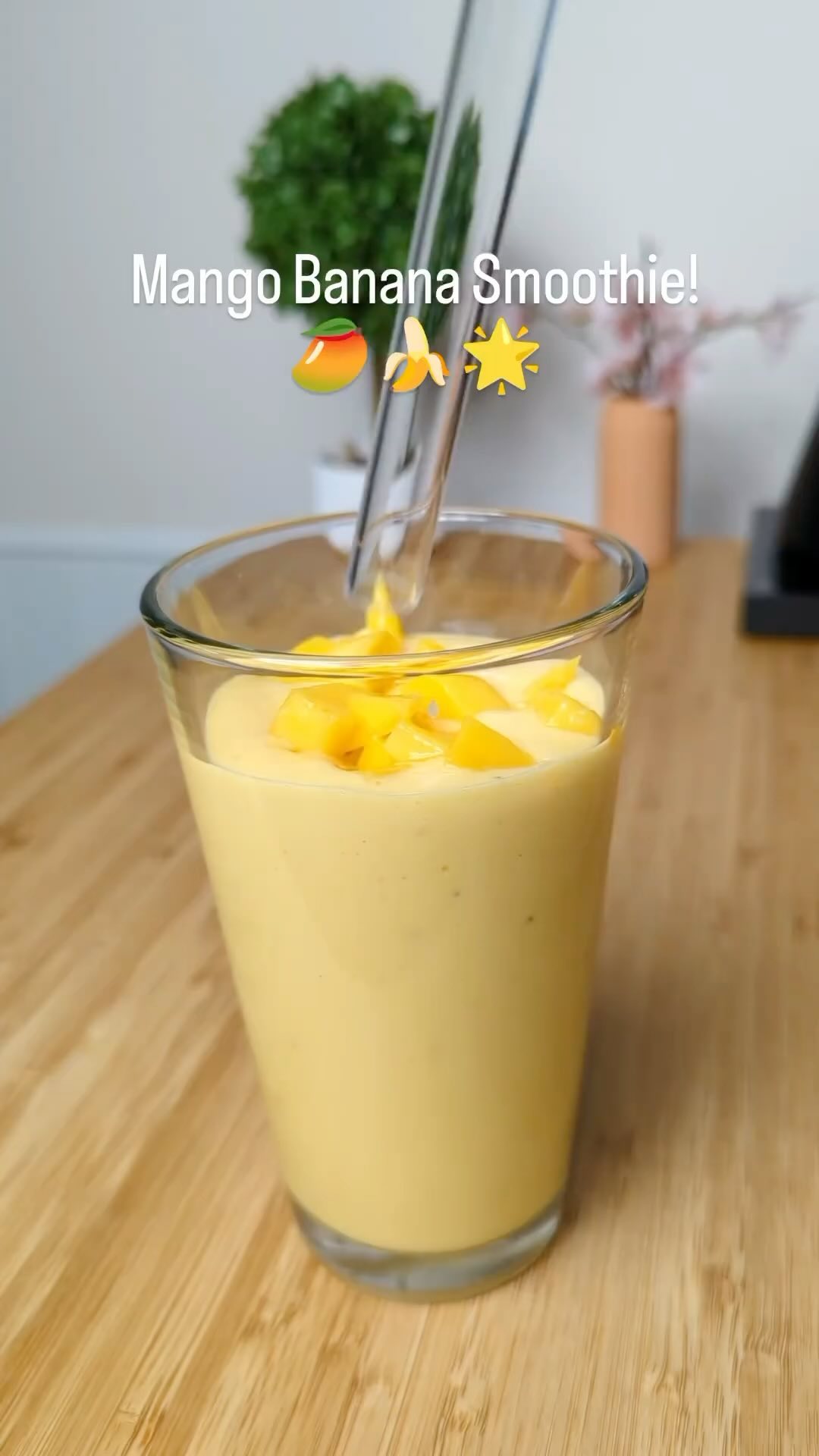 Treat yourself to a tropical delight with this refreshing Mango Banana